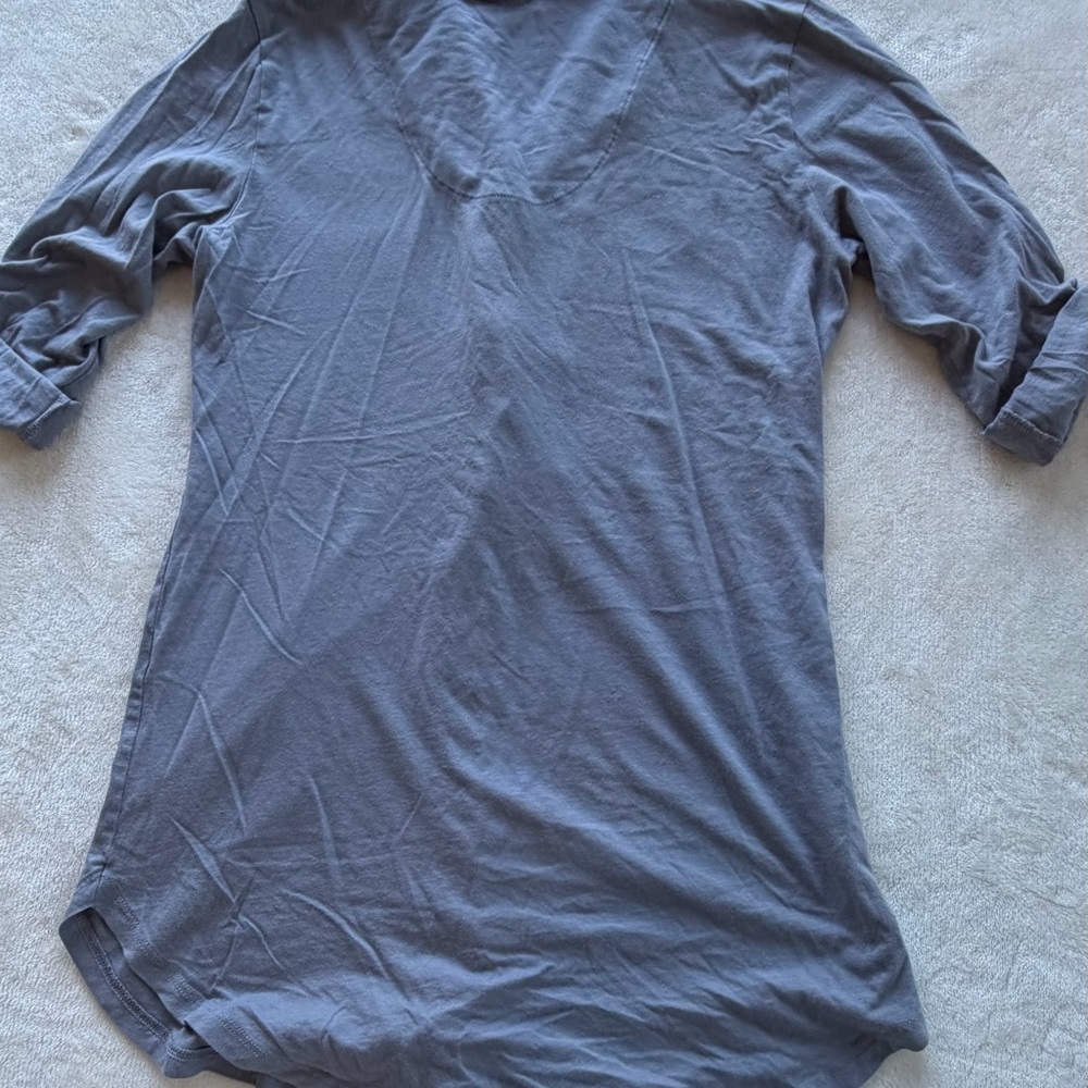 Cosabella Gray/Blue Button Down Lounge Small PajamaTop Sleepwear CozyVibes - Picture 5 of 6